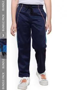 IndiWeaves Boys Pack Of 3 Mid-Rise Track Pants
