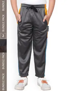 IndiWeaves Boys Pack Of 2 Mid-Rise Track Pants