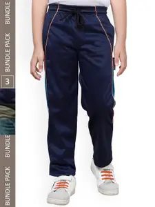 IndiWeaves Boys Pack Of 3 Side Panel Detail Track Pants