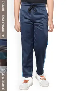 IndiWeaves Boys Pack Of 5 Mid Rise Track Pants