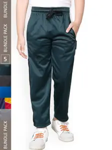 IndiWeaves Boys Pack Of 5 Side Panel Track Pants