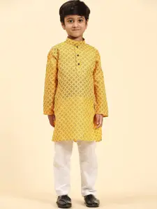 Pro-Ethic STYLE DEVELOPER Boys Checked Kurta with Pyjamas