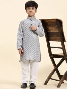 Pro-Ethic STYLE DEVELOPER Boys Checked Kurta with Pyjamas