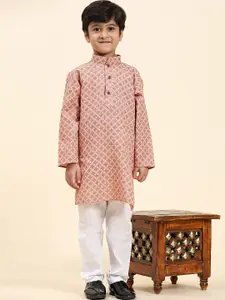 Pro-Ethic STYLE DEVELOPER Boys Checked Kurta with Pyjamas
