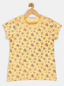 PAMPOLINA Girls Floral Printed Cotton Top