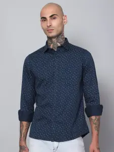 Cantabil Comfort Micro Ditsy Printed Cotton Casual Shirt