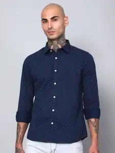 Cantabil Comfort Opaque Printed Cotton Casual Shirt