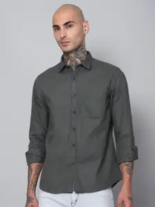 Cantabil Comfort Self Design Cotton Casual Shirt