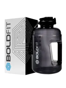 BOLDFIT Gallon Black Plastic Water Bottle-2.2L