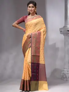 HOUSE OF BEGUM Ethnic Motifs Woven Design Zari Silk Blend Banarasi Saree