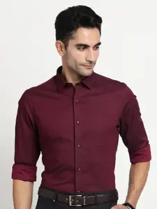 Turtle Modern Slim Fit Pure Cotton Formal Shirt