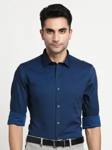 Turtle Modern Spread Collar Pure Cotton Formal Shirt