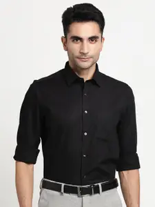 Turtle Modern Slim Fit Opaque Pure Cotton Formal Shirt