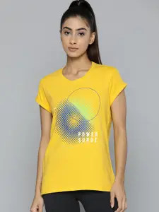 HRX by Hrithik Roshan Women Printed Pure Cotton T-shirt