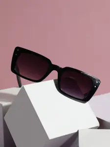 HAUTE SAUCE by  Campus Sutra HAUTE SAUCE by Campus Sutra Women Rectangle Sunglasses With Polarised Lens AW23_HSSG1433