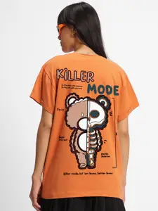 Bewakoof Killer Mode Graphic Printed Boyfriend T-shirt