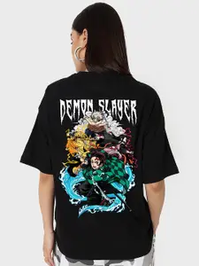 Bewakoof Slayer Squad Graphic Printed Pure Cotton Oversized Fit T-shirt