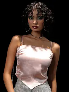 Tokyo Talkies Shoulder Straps Crop Top