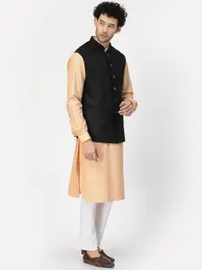 MOHANLAL SONS Regular Pure Cotton Kurta With Pyjamas & Nehru Jacket