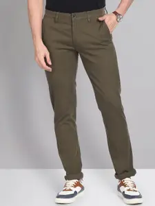 AD By Arvind Modern Slim Fit Smart Waist Solid Chinos