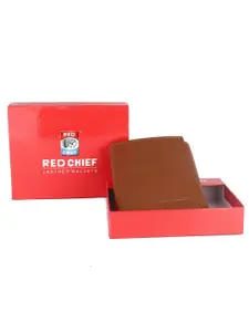 Red Chief Men Leather Three Fold Wallet