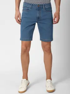 PETER ENGLAND UNIVERSITY Men Mid Rise Cotton Denim Shorts