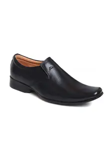 Zoom Shoes Men Square Toe Leather Formal Slip-On Shoes