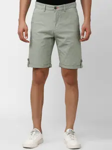 Peter England Casuals Men Mid-Rise Pure Cotton Shorts
