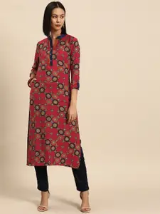all about you Geometric Printed Indie Prints Kurta