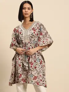 all about you Printed Pure Cotton Kaftan Kurta