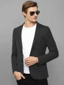 Louis Philippe Sport Single-Breasted Slim-Fit Formal Pure Cotton Blazer