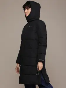 Calvin Klein Jeans Longline Puffer Jacket With Detachable Hood