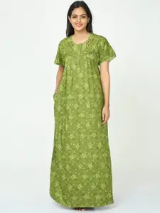 9shines Label Floral Printed Maxi Nightdress