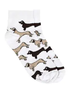 SWHF Printed Cotton Ankle-Length Socks