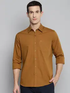 Allen Cooper Spread Collar Slim Fit Casual Shirt