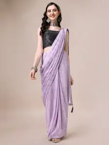 Indian Women Embellished Silk Blend Saree