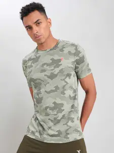 Technosport Camouflage Printed Antimicrobial Sports T-shirt