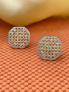 ABDESIGNS Gold-Plated Floral Studs Earrings