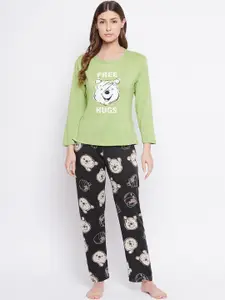 Camey Winnie The Pooh Printed T-shirt With Trousers