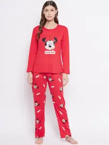 Camey Mickey Mouse Printed Night suit
