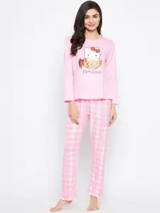 Camey Hello Kitty Printed Night suit