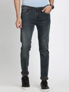 Turtle Men Clean Look Narrow Tapered Fit Heavy Fade Stretchable Jeans