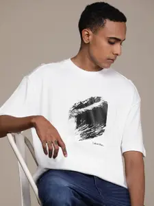 Calvin Klein Jeans Abstract Printed Relaxed fit Drop-Shoulder T-shirt