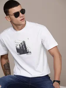 Calvin Klein Jeans Relaxed Fit Graphic Printed Pure Cotton T-shirt