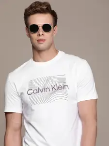 Calvin Klein Jeans Brand Logo Pure Cotton Applique T-shirt