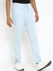 Muvazo Men Mid-Rise Cotton Track Pants