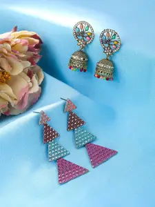 Yellow Chimes Set of 2 Contemporary Jhumkas