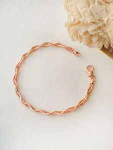 MANNASH Rose Gold-Plated Wraparound Bracelet