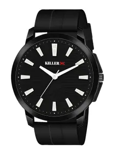 Killer Men Brass Dial & Bracelet Style Straps Analogue Watch KL-9403-BLACK