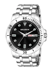 Killer Men Stainless Steel Bracelet Style Straps Analogue Watch KL-9101-BLACK